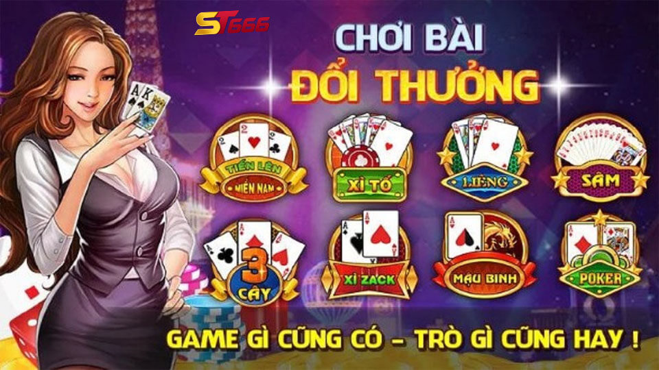 Giới Thiệu Sảnh Game Bài Đổi Thưởng Tại Thiên Đường ST666 1 Chơi game bài đổi thưởng trực tuyến ST666