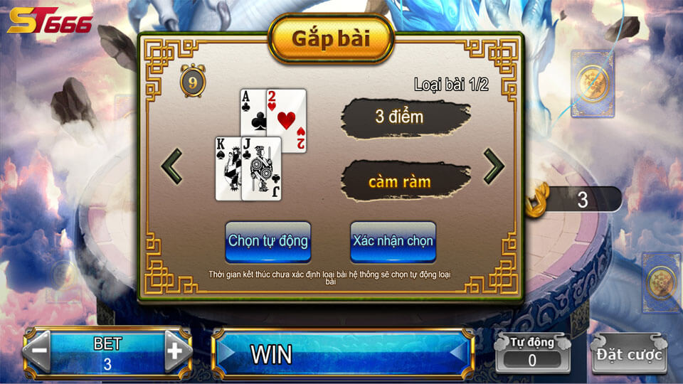 Cách chơi game bài thần rồng ST666