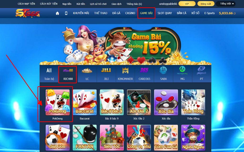 Game Pokdeng - Cách chơi Pokdeng ST666 ăn tiền 2022 2 Hướng Dẫn Tìm Game Pokdeng Tại St666