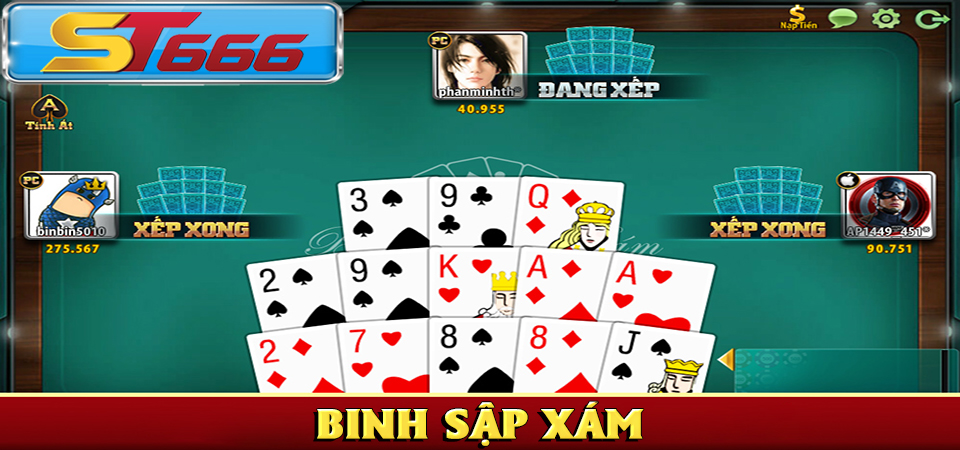 Binh Xập Xám Là Gì? Cách Chơi Mậu Binh Như Thế Nào? 2 Binh xập xám cách chơi tại ST6666
