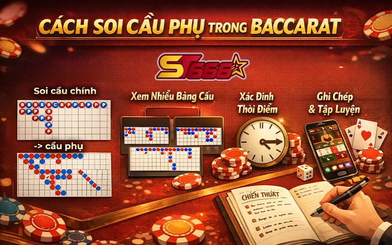 Cách Soi Cầu Phụ Trong Baccarat - Hiểu Đúng, Đánh Trúng, Thắng Nhanh 2 cầu phụ phổ biến trong Baccarat online